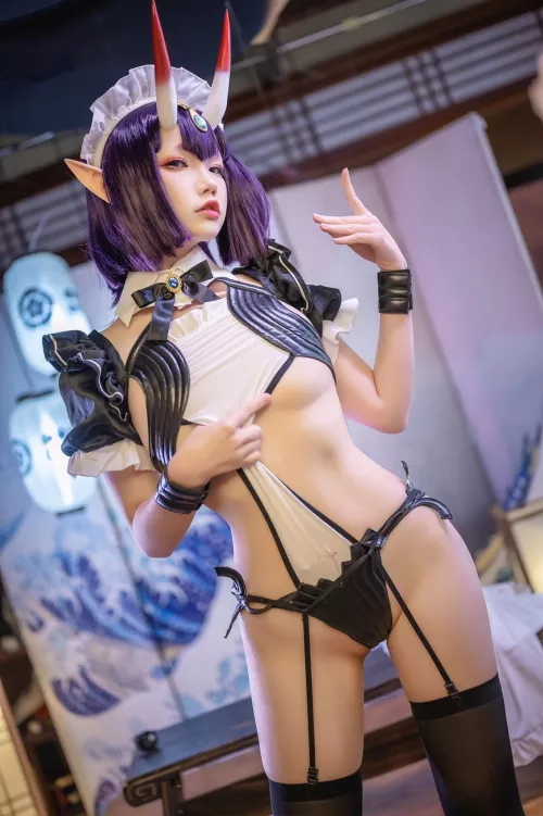 Shuten Douji maid (FGO) by Yuki Astra by Infinite_Science