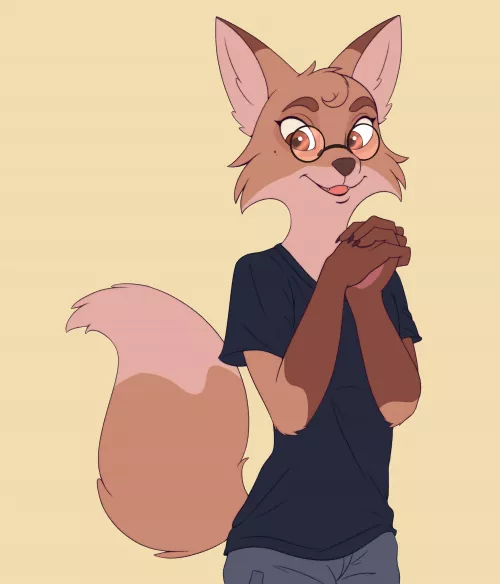 Shy, but glad you’re here ~ Art by me 🍪 by Galinn-Arts
