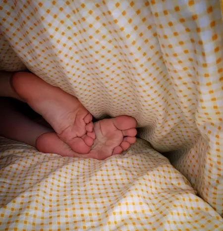 shy feet hiding under the blanket :) by hoemadeprincesss