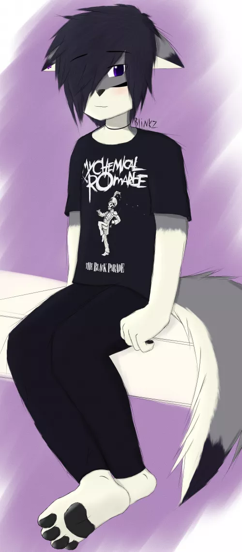 Shy Fox Boy :3 (art by me @Blinkz_Fox) by ElliottBlinkz