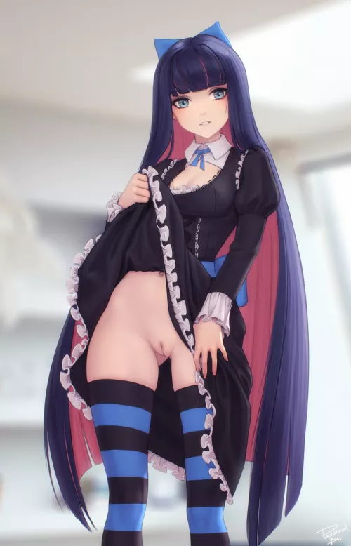 Shy Stocking (personal ami)[Panty, Stocking and Garterbelt] by MrShakedown1