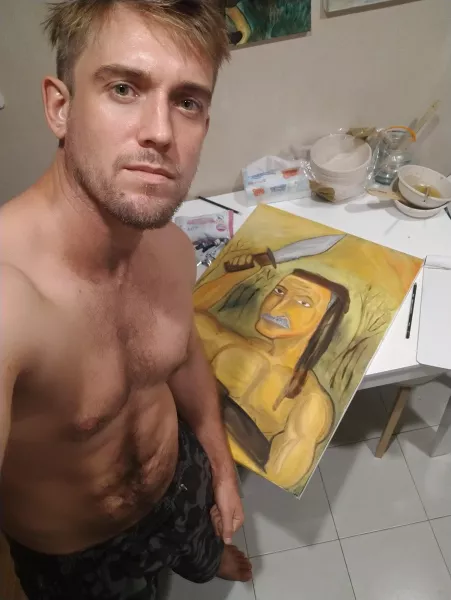 Silly arty man ! by BenUKfriendly