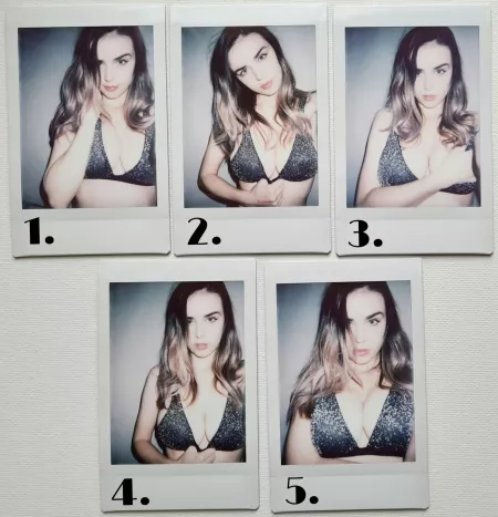 Silver Bralette Polaroids by flipnotedax