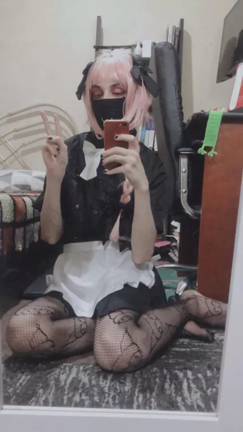 Since it's femboy friday, I'll let you rest on my lap a bit 😳 by Femboy_alma