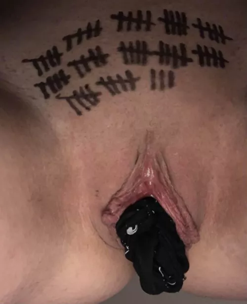 Sir told me I couldn’t touch my clit until I showed Reddit how many men have fucked my cunt