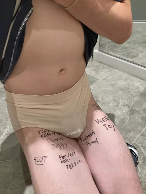 Sissy Toy for Rent. Tiny clit, cute ass, and pretty gullible. by Mei_n_MissyLexi