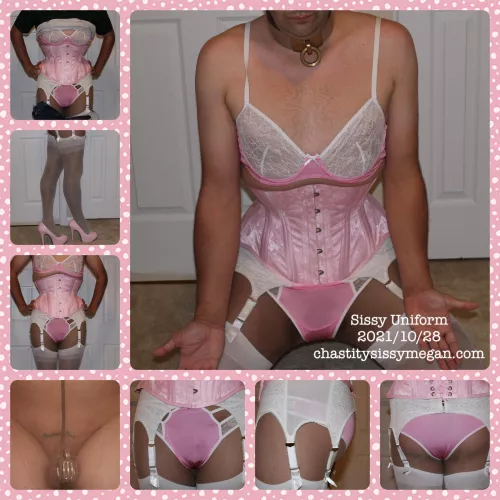 Sissy Uniform and Chastity 2021/10/28 by ChastitySissyMegan