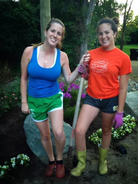 Sisters in the garden by yawaworht011