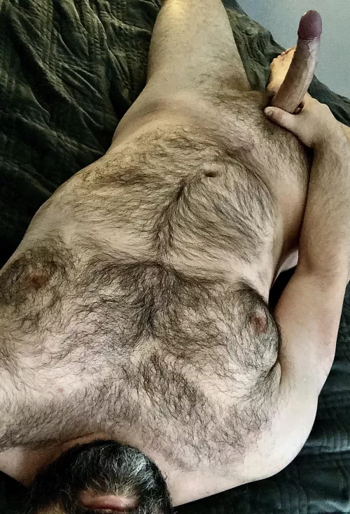 Sit on my beard and rub down my chest, then grab my big cock and give me your best. by NorthGamer80