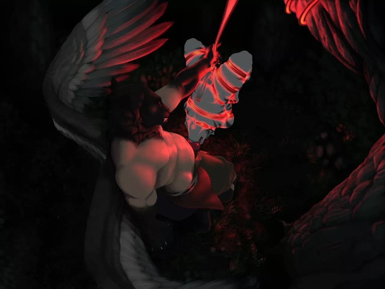 Sitri teaching one of his devoted followers a valuable lesson (CyanBLuric) posted by hairypupsp