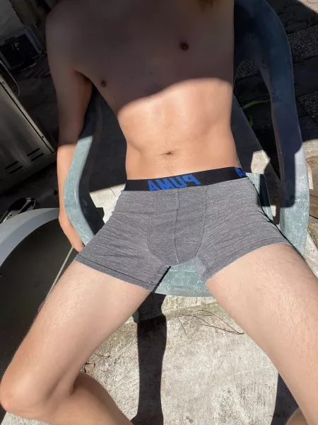 Sitting on my porch.. Older man walking back and forth, i hope he drops off a load by MyDickAndAss