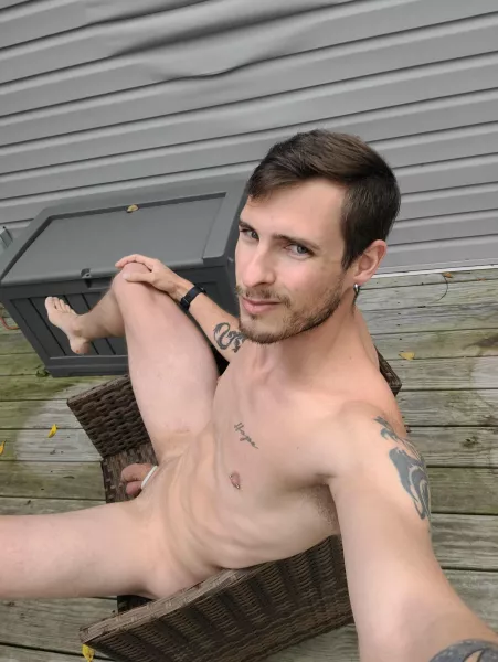 Sitting out on the porch enjoying the rain. Wish I had someone to enjoy it with by Squishyspice11