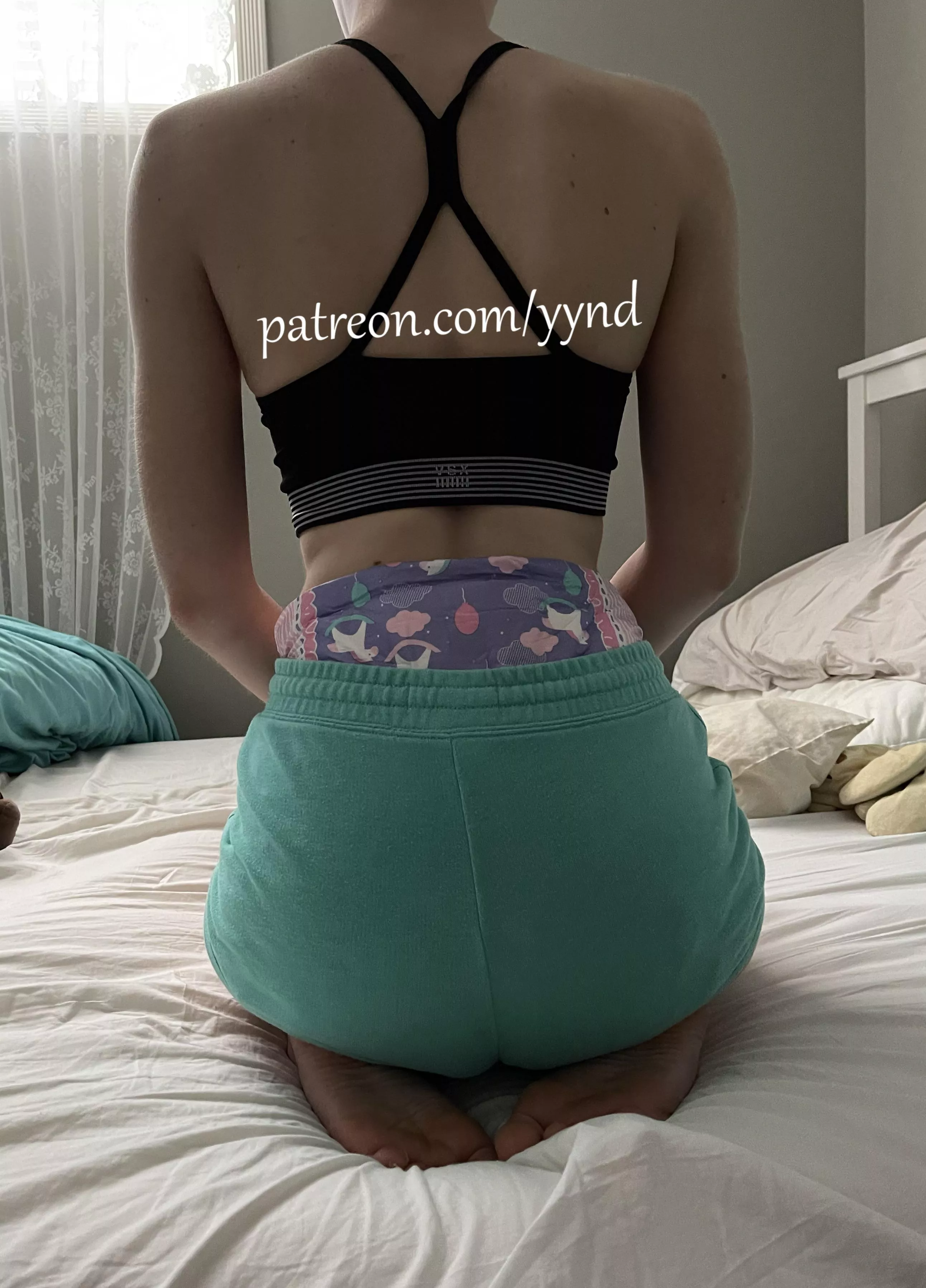 Sitting pretty 💜 posted by yesyouneeddiapers