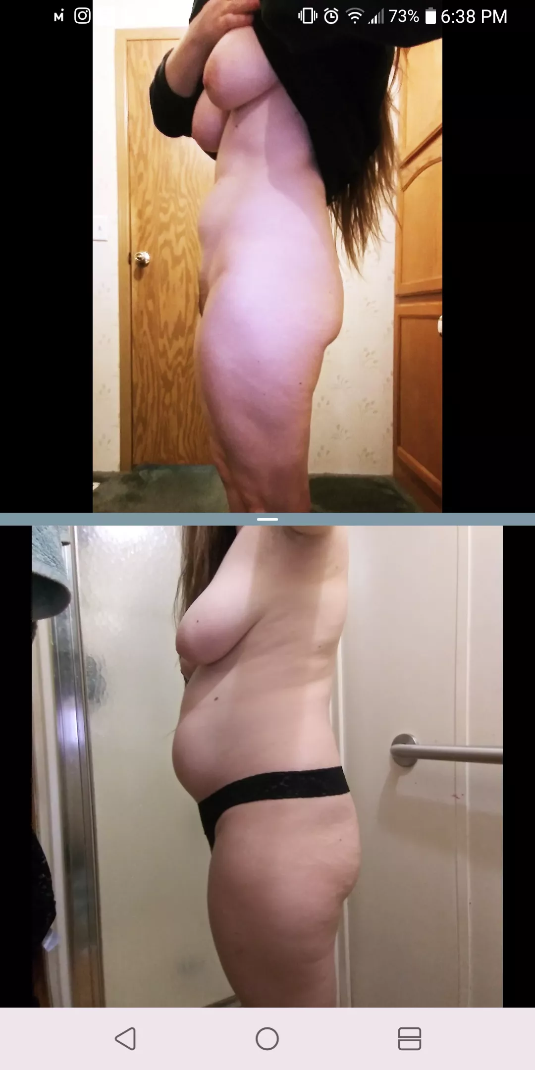 Six months apart. One month of purposeful gaining and about 10 pounds later... (12-2020 to 06-2021), what do you guys think? posted by CL4SSYTR4SH