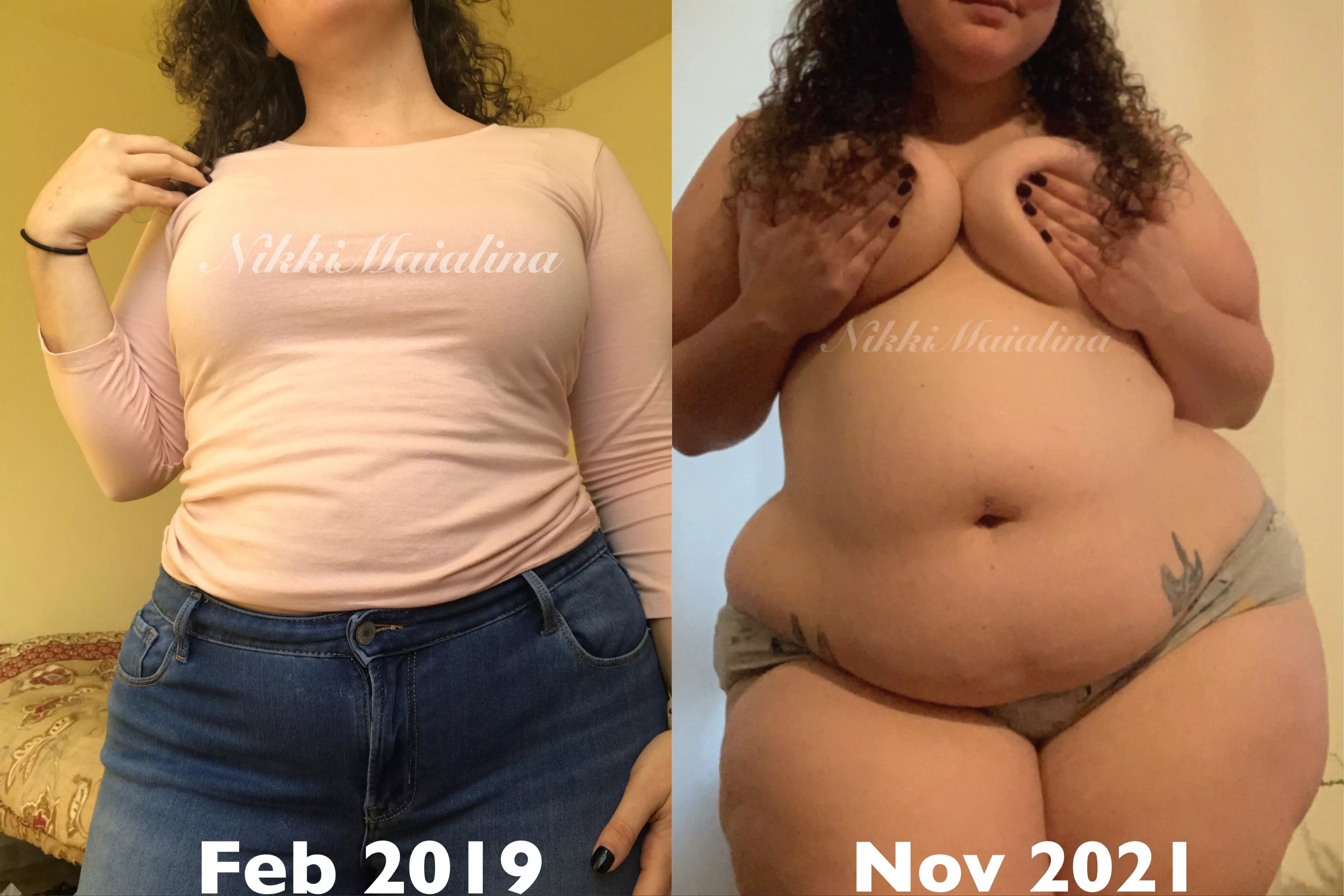 Size 14 to a size 24 😳🥵 posted by NikkiMaialina