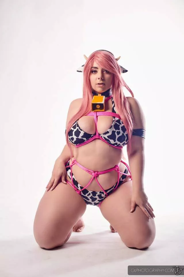 Sizzling cow tied MooMoo from her Facebook posted by ElBadBiscuit