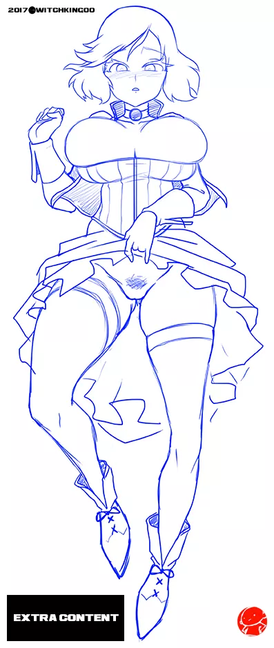 Sketch Elizabeth lifting her Skirt(Witchking00) posted by [deleted]