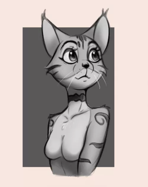 Sketch of my cat girl, Chris. ~ Art by me 🍪 by Galinn-Arts