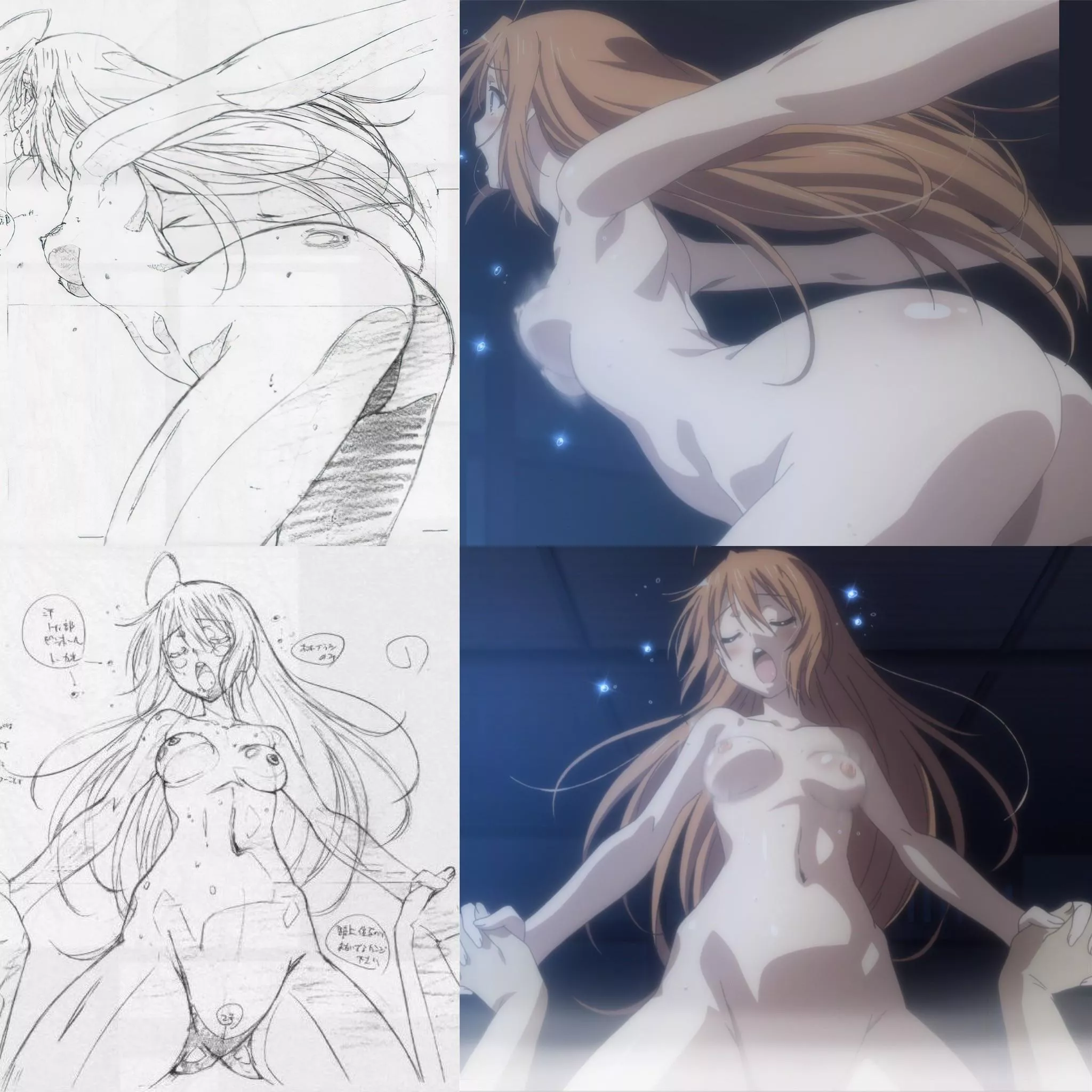sketch vs anime [mayo chiki] posted by NiaTheCatt