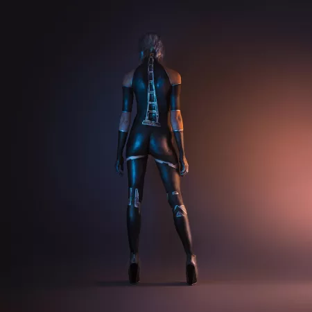 Skin tight suit? Or body paint?? by ChazzNoir