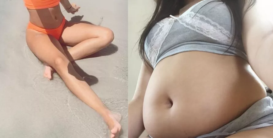 Skinniest to Fattest! I love seeing how much weight I gained ❤️ by Alyssangel