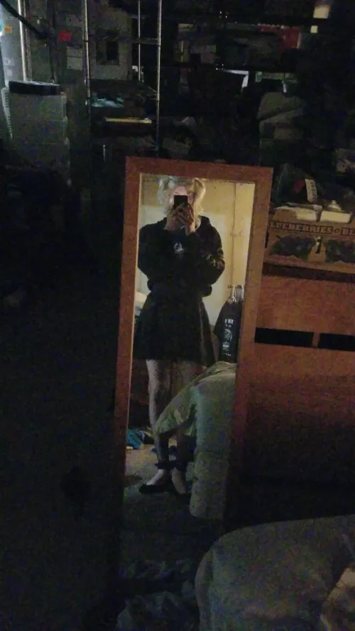 skirt and fishnets by slave_drp