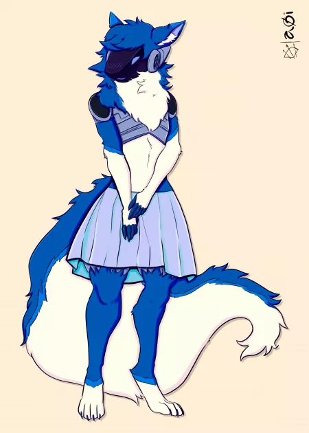 Skirt proto boi! (Art by @axsmn on Twitter) by Phychanetic