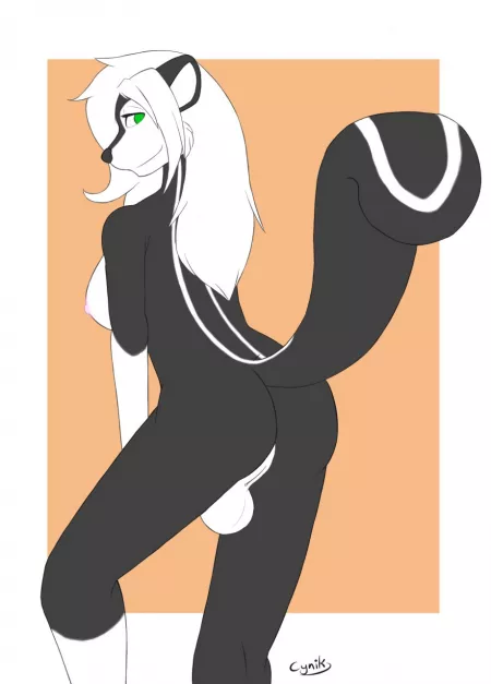 Skunk by naughtynaughtyoneone