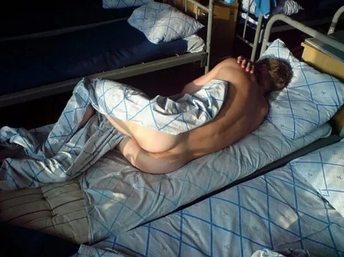 Sleeping in the dorm posted by menareamazing