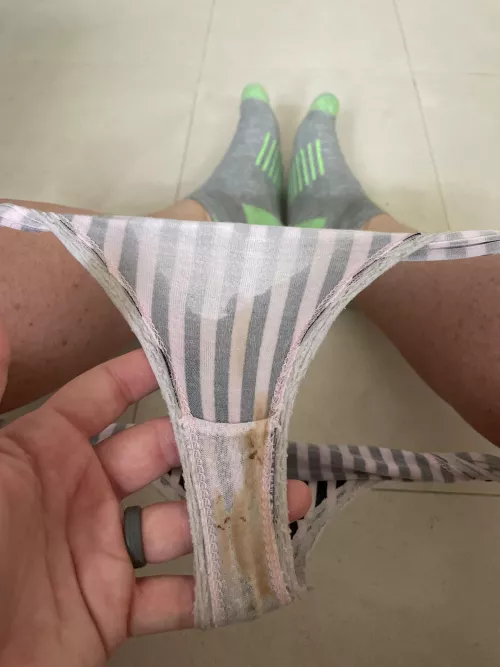 Slept in these + 4 mile run + being super turned on = 🔥🔥 by kats_knickers