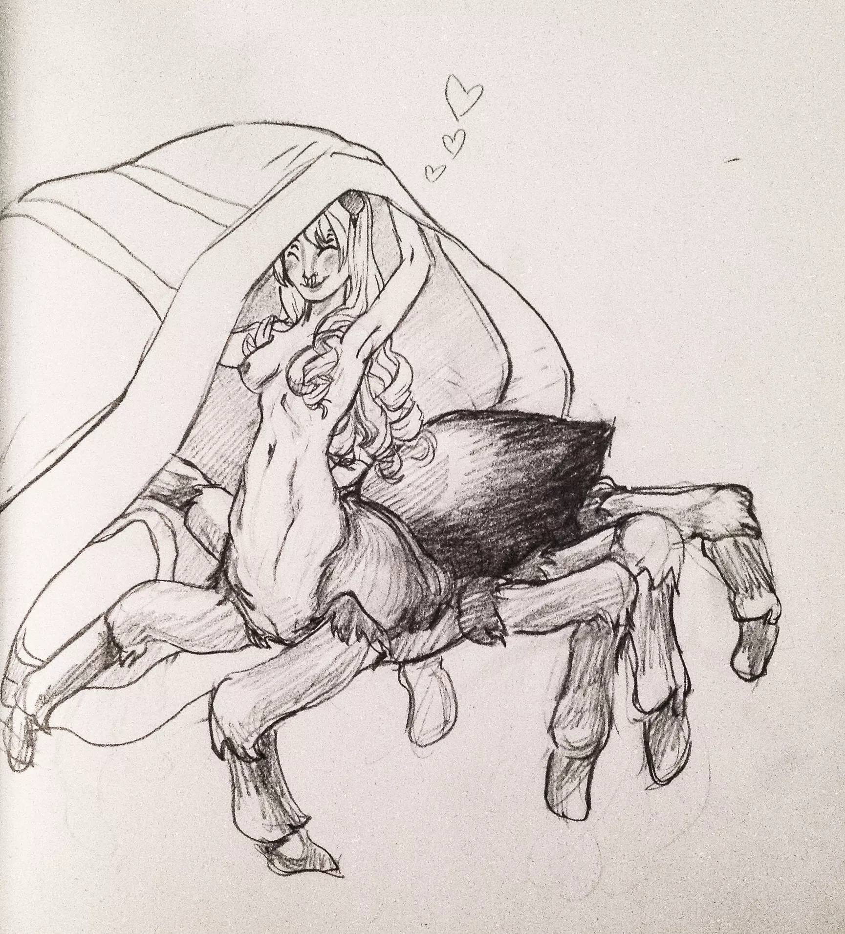 Small satisfied spider stealing....underwear? [from unknown] posted by The1andonlygogoman64