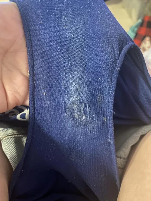 Small stain with a musky scent 🤤 Want to give them a wiff? 😘 by Yourplaything23