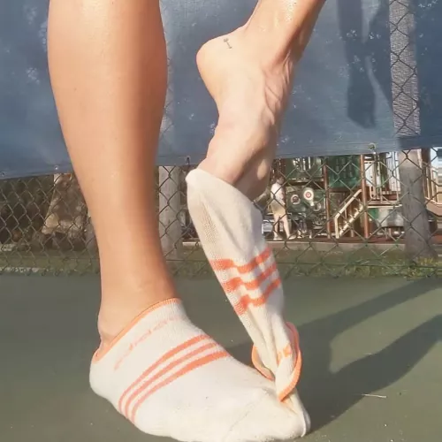 smells so good after a long practice 🤤(sz 11) want a quick sniff? by bigfitfeet