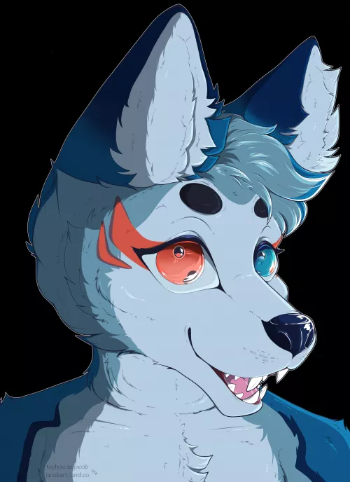 smiley boy headshot commission! [OC] by jacobart
