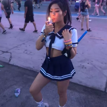 Smokin Asian by AmazingTits8