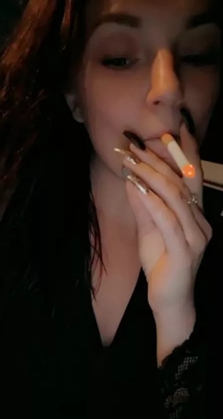 Smoking in the rain. by Mamacourtney