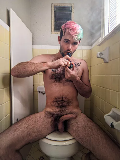 Smoking otter by thefairypotmother