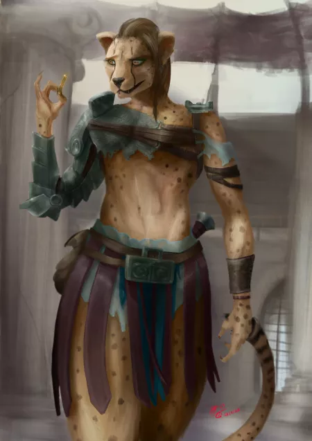 Smug cheetah gladiator (Gaertan ... uhh me? ) by gartean