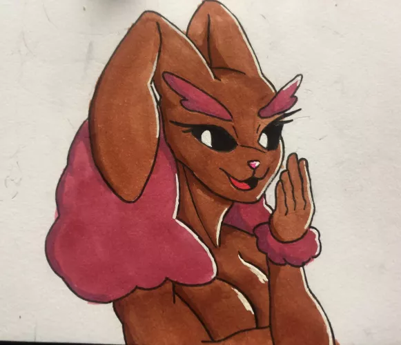 Smug lopunny, art by me by cursedson029