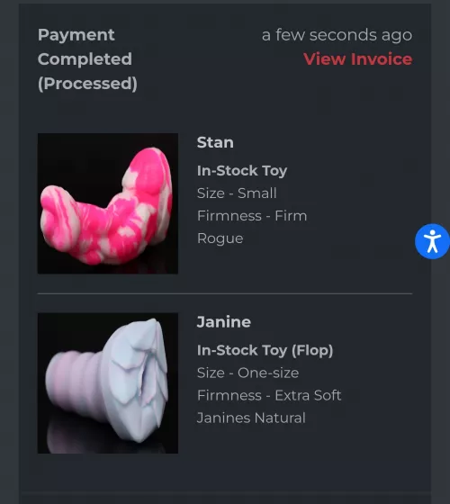 Snagged these a few minutes ago, Janine only has marks on the shaft 😁 by knlix