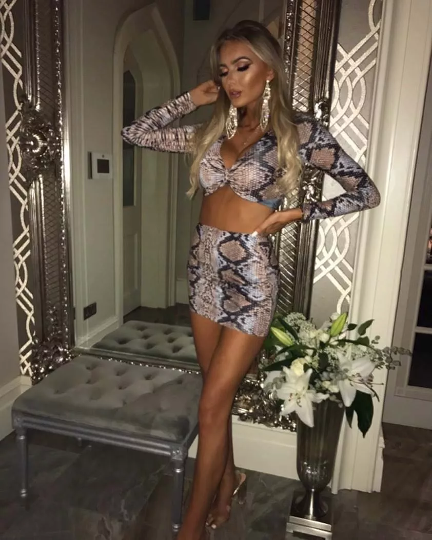 Snake print two piece posted by WhoredrobeMod