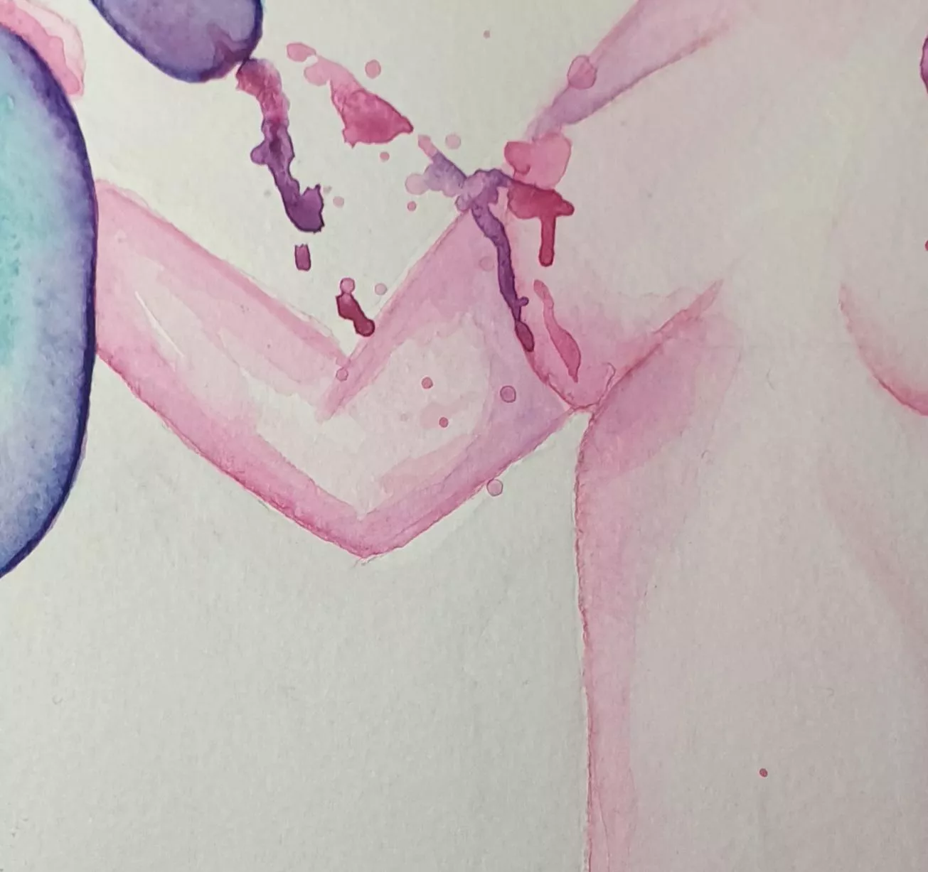 Sneak peek at my newest tentacle watercolour (female) posted by Adage_Watercolour