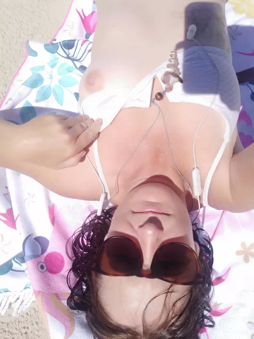 Sneaky beach titty by mynameisnotvixen