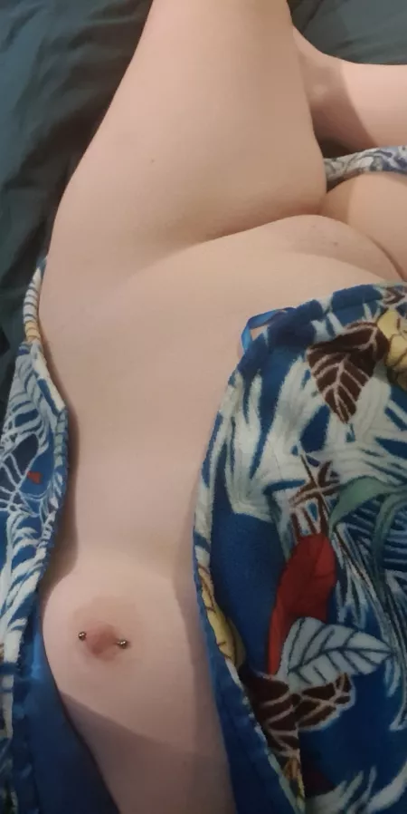 sneaky peak of piercing by MrandMrs-Jones