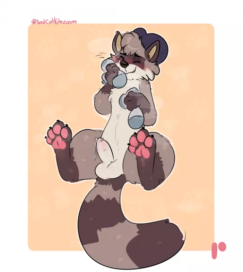 Sniffing socks! 🐾✨ [M] (Sadcat16hrz) by OwO_Bot