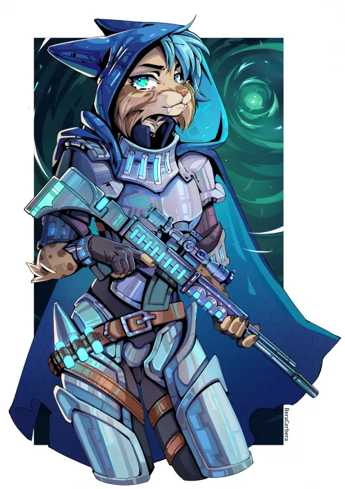 Sniper Knight (art by me) by CerberaManghas