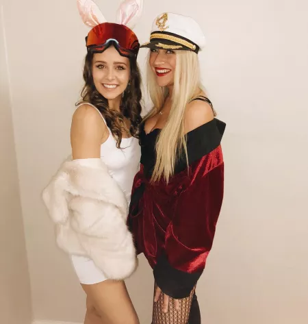 Snow Bunny & Captain by honeybee9299