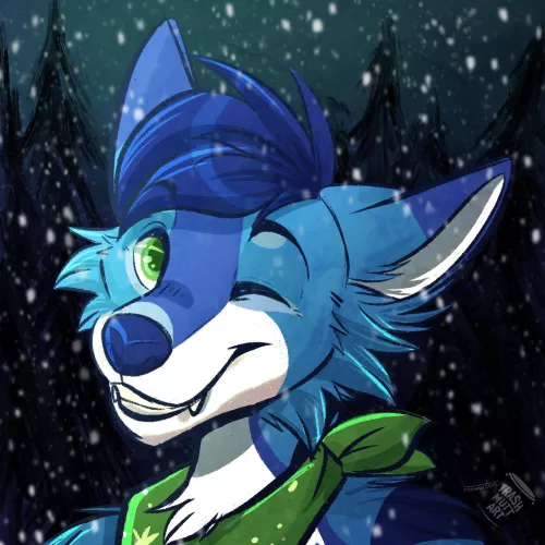 Snowy in the Snow ❄️ (art by me - TrashmuttArt on Twitter) by trash-mutt