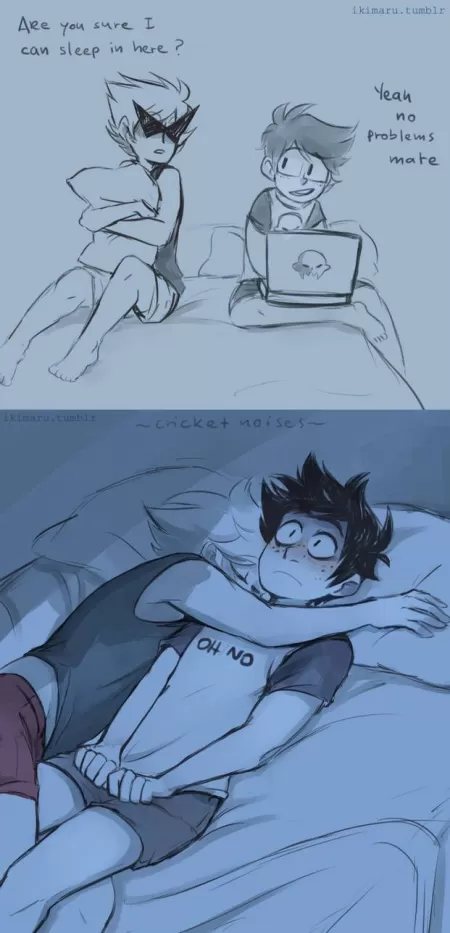 Snuggling with the homies by d00fdank