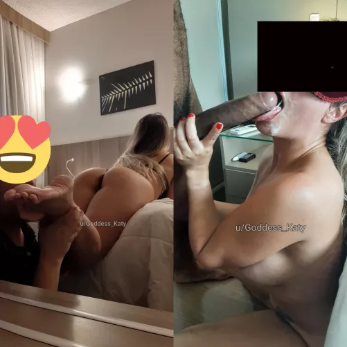 So cucks what do you prefer? Worship my feet or clean up? by Goddess_Katy